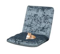 OBASDFD Funda Elástica De Terciopelo For Silla Gaming, Protectora Muebles con Elástico Antideslizante Sillas Suelo Y Sofás(Dark Gray,Set of 1)