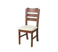 OBASDFD Funda Elástica For Silla Sin Brazos con Borde Elástico Y Lavable(Beige,Set of 4)