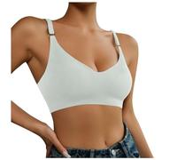 OBASDFD Girls Seamless Bra, Beautiful Back, Comfortable Women's Underwear Without Edges, Red, Coffee, M(Gray,XL)