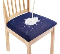 OBASDFD Juego De Fundas Impermeables For Sillas - Protectores Asiento Extraíbles Y Lavables(Navy Blue,2 Pieces)