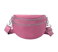 OBASDFD Mochila Bandolera Pequeña For Mujer Y Hombre, De Un Solo Hombro Con Correa Ajustable, Bolso Moderno Bonito(Pink)