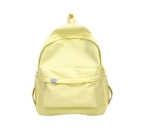 OBASDFD Mochila De Viaje Cuero For Mujer, Informal, Con Bolsillo Trasero Antirrobo, Estilo Moderno Y Sintético For Viajes Trabajo(Yellow)