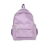 OBASDFD Mochila De Viaje Cuero For Mujer, Informal, Con Bolsillo Trasero Antirrobo, Estilo Moderno Y Sintético For Viajes Trabajo(Purple)