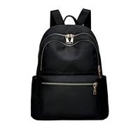 OBASDFD Mochila Escolar De Tela Color Liso Gran Capacidad For Mujer, Con Cinturón Ajustable Y Doble Cremallera