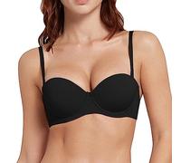 OBASDFD One Fab Fit Underwire Bra for Women Demi T-Shirt Convertible Bras for Ladies T Shirt Stylish, Red, 32 D(Black,34C)