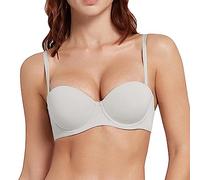 OBASDFD One Fab Fit Underwire Bra for Women Demi T-Shirt Convertible Bras for Ladies T Shirt Stylish, Red, 32 D(White,36C)