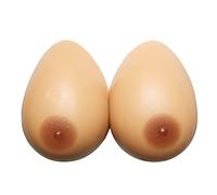 OBASDFD Prótesis Mamarias De Silicona Autoadhesivas, Pechos Falsos, Potenciadores Sujetador For Mastectomía, Travestis, Cosplay, Drag Queens(S-500g/Pair/CupA)