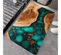 OBASDFD Retro Checkered Diatomaceous Earth Bath Mat, Non-Slip Super Absorbent Fast Drying Bathroom Kitchen Rug(#39,16x24Inch (40 * 60cm))