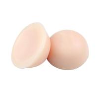 OBASDFD Round Push Up Breast Pad Fake Big Forms Breathable False Boob Inserts Lightweight Silicone Breastplate for Natural Shape,Flesh,800g(1400g)