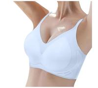 OBASDFD Seamless Ice Silk Push Up Bra for Women Cool Jelly Thin Soft Support Breathable Comfortable Back Small, Black, S(Blue,S)