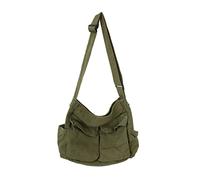 OBASDFD Tote Handbags With Straps And Zipper Canvas Messenger Large Shoulder Crossbody Bag