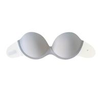 OBASDFD TUBETOP Seamless Underwear Self-Adhesive Breast Patch Gathered Invisible Glossy Push-Up Bra Pad Natural Enhancement Flesh-E(C)