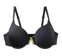 OBASDFD Ultimate Comfort: Wireless, Unlined Bra for Seamless Under Soft Cup T-Shirts, Light Hold, Full Coverage, Underwire, Beige, 38DD(Black,38D)
