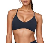 OBASDFD Versatile Sports Bra with Straps at The Back, Removable Pads for Comfort and Support. Seamless fit for Yoga, Gym and Everyday Wear., Blue, M(Blue,XS)