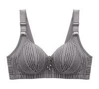 OBASDFD Women Full Coverage Cup Padded Underwire T-Shirt Push Up Bra Comfort Daily Essentials Support, Darkgray, 12(Hot Pink,10)
