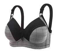 OBASDFD Women Push Up Bra No Underwire Comfortable Hold No Underwear with Wire Bralette for Everyone, Black, 12(Black,10)