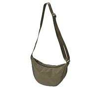 OBASDFD Women Soft PU Leather Nylon Dumpling Bag Simple Design Armpit Shoulder Crossbody(Green)