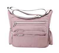 OBASDFD Women's Trendy Purses Vegan Leather Hobo Handbags Lightweight Quilted Fabric Transparent Bag(Pk1)