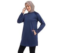 obaSeteck Muslim Women's Long Sleeve Top for Spring & Autumn - Loose Fit Casual Shirt for Travel & Everyday Wear(S,Z2)
