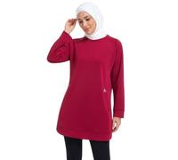 obaSeteck Muslim Women's Long Sleeve Top for Spring & Autumn - Loose Fit Casual Shirt for Travel & Everyday Wear(S,Z1)