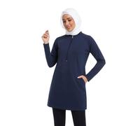 obaSeteck Muslim Women's Long Sleeve Top for Spring & Autumn - Loose Fit Casual Shirt for Travel & Everyday Wear(XL,Z7)