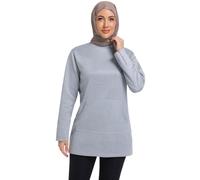 obaSeteck Muslim Women's Long Sleeve Top for Spring & Autumn - Loose Fit Casual Shirt for Travel & Everyday Wear(S,Z11)