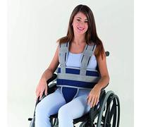 Obbocare - Cinturón Abdominal Para Sujeción De Tronco Y Pelvis En Silla De Ruedas. Cinturón Con Tirantes Y Pieza Perineal Con Cierre Con Clip. Talla 1
