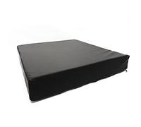 Obbocare Cojín Antiescaras de Espuma Viscoelástica Laminada. Anatómico Cuadrado Negro con Funda Impermeable y Antiácaros. Postural para Prevención de Úlceras. 42x42x7CM