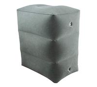 ObboMed HR-7330N Almohada Inflable de Viaje para Descanso del Pié de 3 Capas, Almohada Plegable y Ajustable en Altura para Relax de Pies/Piernas; Gris - 45 x 42 x 30 cm