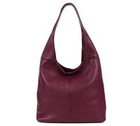 OBC Made in Italy - Bolso de piel para mujer, estilo shopper, bandolera, bolso de mano, bolso de mano, bolso de mano, bolso de mano, bolso de piel, piel de napa, color burdeos