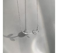 OBCPD Collares de Flores de Rosa para Mujeres 925 Tulipanes de Plata esterlina Joyería Colgante Brillante Regalos de San Valentín