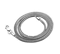 OBCPD S925 Puro Collar de Plata para Hombres 2.8MM Collar para Hombres sólida Cadena de Hueso de Serpiente de Plata