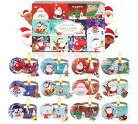 Obcxin 12 Piezas Juego de Regalo de Velas Aromáticas, Velas Navideñas, Aromaterapia Cera de Soja Natural Vela para Boda Navidad Cumpleaños Día de San Valentín