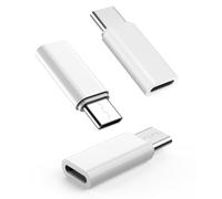 Obcxin 3 adaptadores Lightning Hembra a USB C, 36 W, Carga rápida USB C a Lightning para iPhone 15/16 Pro/16 Pro MAX/Plus, Galaxy S24, iPad, Color Blanco