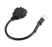 Obd2 Adaptador de 6 Pines, diagnóstico de 6 Pines a OBD2 Cable de Adaptador de 16 Pines El Conector de detección de fallas de Motocicleta se Adapta a Sinnis Hoodlum, etc.