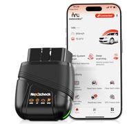OBD2 Bluetooth Diagnosis Coche Multimarca: Escáner OBDII Diagnosis Bluetooth para Motor/AT/ABS/Airbag - Compatible iOS Android - Análisis Completo del Sistema y Actualizaciones Gratuitas de por Vida
