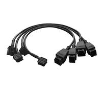 Obd2 Cable adaptador de extensión 12 8 para herramienta de escáner DS808 Maxisys MS905 MS906 MS908 Pro Maxisys Elite, cable de derivación de seguridad de 12 + 8 pines (4 piezas)
