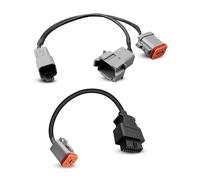 OBD2 - Cable de conexión de diagnóstico de motor marino de 6 pines, 8 pines, apto para escáner Volvo Vocom Vodia Vodia para camiones Vodia 5, piezas industriales compatibles con cable Penta de