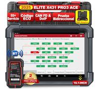 OBD2 Diagnosis Coche Multimarca LAUNCH X431 PRO3 Ace DBScar Bluetooth,Mapeo Topológico,Codificación ECU, CANFD&DoIP, 55+ Servicios,AutoAuth FCA SGW,Vehículo Pesado Expanda Escáner,10,1 Inch