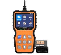 OBD2 Diagnosis Coche Scanner OBD, Bwaliffury Máquina de Diagnosis OBD2 Apoya Español Multimarca, Herramienta de diagnóstico del probador de batería Pantalla 2,8, Leer y borrar los códigos de Error