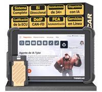 OBD2 Diagnosis, Thinkcar 689BT Diagnóstico Inteligente con IA Todos Sistema | Y 34+ Funciones de Reinicio, Diagnosis Coche Con Control Bi-Direccional/Prueba Activa-Actualizaciones Gratuitas de Por Vida