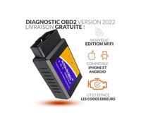 OBD2 WiFi + 7/7 French support - Read and clear error codes! All vehicles - WiFi Android iPhone - French seller