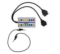 OBDII Breakout Box, Detector de Protocolo OBD2 con Cable de Diagnóstico Universal, Transmisión de Señal para Automóvil - Detección de Errores Rápida, Cambios de Terminales