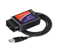 OBDResource Escáner OBD2 USB ELMconfig FoCCCus Herramienta de diagnóstico con MS-Can/HS-Can Interruptor para Ford Mazda para Windows
