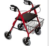 Obea-Andador-rollator con asiento, cesta y 4 ruedas
