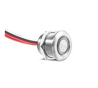 Obeaming Dimmer Interruptor 12V LED 4 Cables 6A Pulsador de Botón Regulador de Luz Acero Inoxidable para Autocaravana, Camper, Barco, Furgoneta, Tira de Luz de Un Solo Color