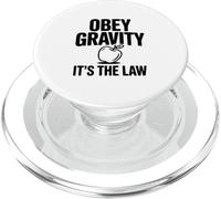 Obedece a la Gravedad, es la Ley, Divertido Nerd de la Ciencia PopSockets PopGrip para MagSafe