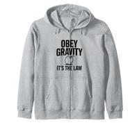 Obedece a la Gravedad, es la Ley, Divertido Nerd de la Ciencia Sudadera con Capucha