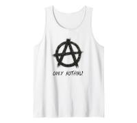 "Obedecer nada", punks, punk-rock, anarquía Camiseta sin Mangas