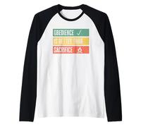 Obedience is Better Than Sacrifice Relationship VS Religion Camiseta Manga Raglan